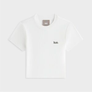Kith Kids White Tee with Small Black Logo